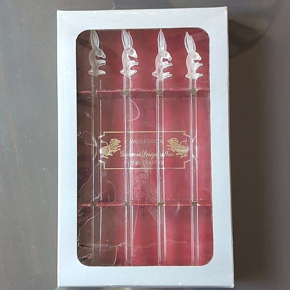 Vintage Donkey Mule Swizzle Sticks Set of 4 - Picture 1 of 5